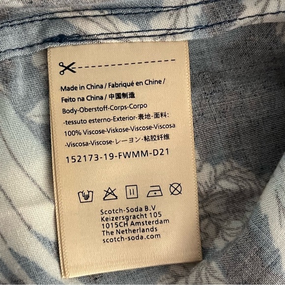 SOLD Scotch & Soda Amsterdam Couture Bonjour! Resort Shirt - Phoenix - Picture 11 of 11